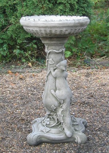 KBB44 Wilderness (squirrel) Bird Bath